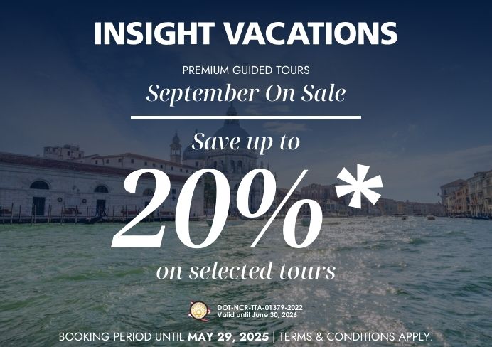 Insight Vacations: SEPTEMBER on SALE
